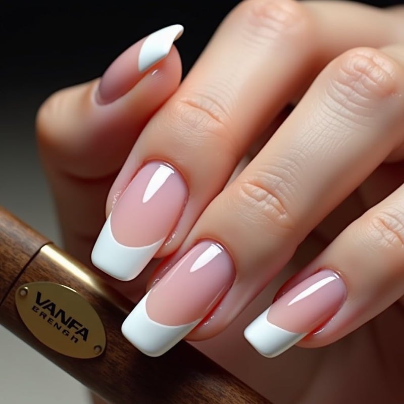 Vanfa French Brush for Nails, Clean up brush for Gel Nail Polish F14 - Image 2